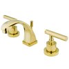 Kingston Brass KS4942CML Manhattan 8" Widespread Bathroom Faucet, Polished Brass KS4942CML